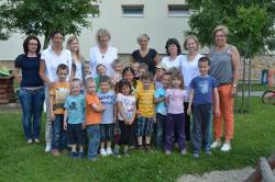 Kindergartentag 2014, Kinder aus Bad Erlach im Kindergarten FertÃ¶szentmiklÃ³s, Malom utca